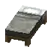 薄灰色のベッド