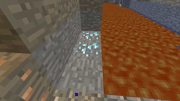 溶岩脇のダイヤ