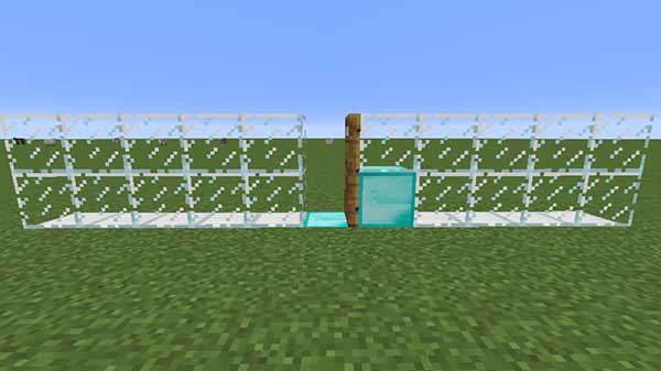 ドアの前に置いたブロック