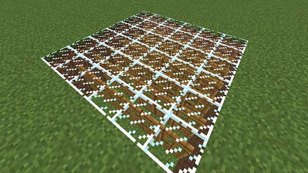 堀った穴に置かれたドア