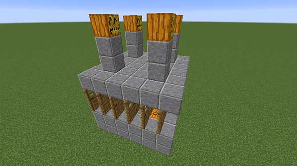 屋根のジャック・オ・ランタン