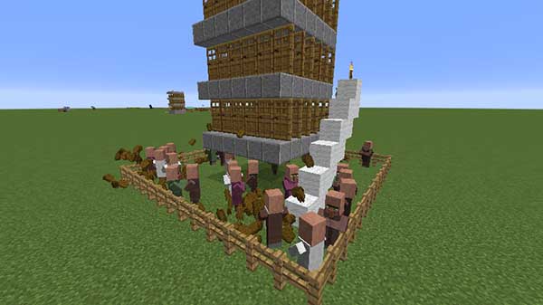 一段目を浮かせたドアタワー