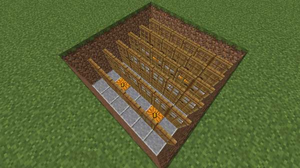 敷き詰められたドア