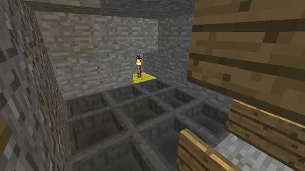 処理部分奥に敷き詰めるホッパー