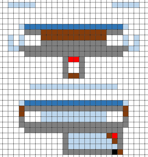 アイアンゴーレムトラップ2層式の設計図