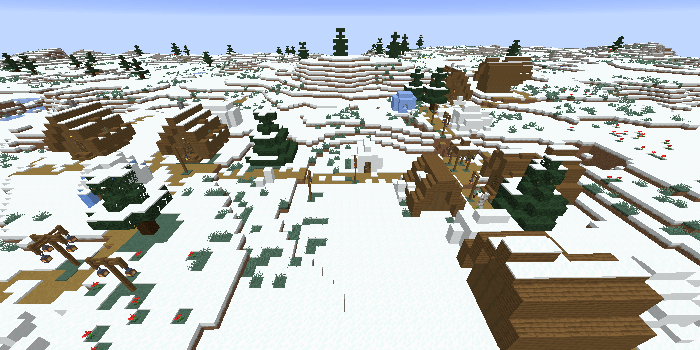 雪のツンドラの村
